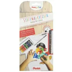 PENTEL Stoffmalkreide+ Gel Konturenstift ARTS PTS15/BN15-SET1