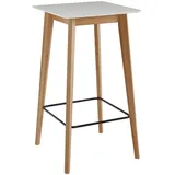 KADIMA DESIGN Bartisch Stehtisch 60 x 110 x 60 cm Weiß