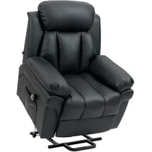 Homcom Aufshehsessel Kunstleder 93 x 96 x 105 cm schwarz
