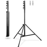 Wiltec Walimex pro AIR 380 Deluxe (123 cm, 15 kg), Lampenstativ, Schwarz