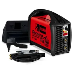 Telwin Tecnica TIG 190 DC - Inverter-Schweißgerät (WIG Lift, MMA) + Zubehörkit. Gleichstrom (DC)