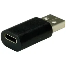 Value USB-A auf USB-C Adapter Schwarz