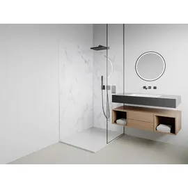vente-unique Wandpaneel Dusche Weiß 2 St. 90 x 120 x 210 cm