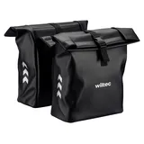 Wiltec Doppeltasche Gepäckträgertasche 48 l schwarz