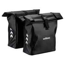 Wiltec Doppeltasche Gepäckträgertasche 48 l schwarz
