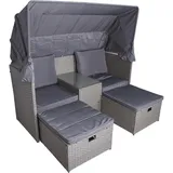 Garden Pleasure Saint-Tropez Relax-Lounge Set schilfgrün