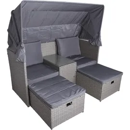Garden Pleasure Saint-Tropez Relax-Lounge Set schilfgrün