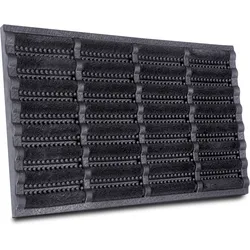 Fußmatte HANSE HOME "Schmutzfangmatte Brushes Mat, Türmatte", schwarz, B:60cm H:25mm L:40cm, Gummi, Kokos, Teppiche, Kokos, Gummi, Schmutzfangmatte, Outdoor, Rutschfest, Innen, Kokosmatte