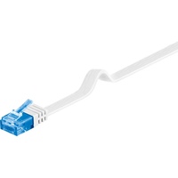 Goobay CAT 6A Flach-Patchkabel, U/UTP weiß