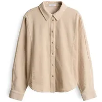 Opus Langarmbluse | FRENKI Regular Overshirt aus Cord Macadamia,