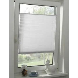 GARDINIA Solid Plissee 90 x 130 cm weiß