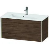 Duravit XViu Waschtisch-Unterschrank XV40790B121 81 x 40 x 39 cm, nussbaum dunkel, 1 Auszug, wandhängend champagner matt