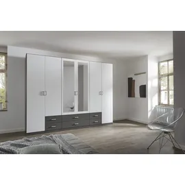 Rauch Kleiderschrank GAMMA 271 x 210 x 54 cm Grau