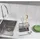 Metaltex Küchenutensilien-Organizer Metall LAVA Line, mit Abtropfschale, schwarz