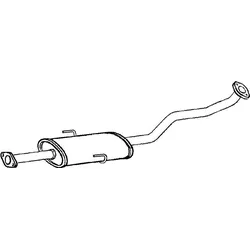 VEGAZ Mittelschalldämpfer HYUNDAI HUS-189 286502C2,286502C200 MSD