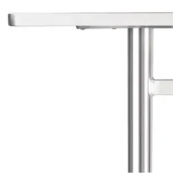 Bolero Tisch Edelstahl 120x60cm, von Bolero