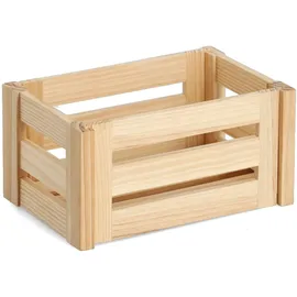 Zeller Leisten Aufbewahrungskiste 29,5 x 19,6 cm 20-tlg. braun