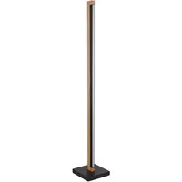 GLOBO Tischlampe Tischleuchte Holzlampe Holzleuchte dunkelbraun schwarz LED Höhe