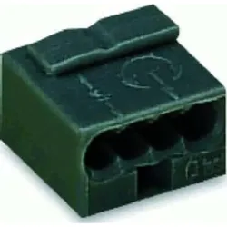 100St. Wago 243-204 Micro Dosenklemme 4X1 qmm dunkelgrau