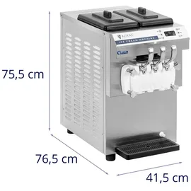 Royal Catering Softeismaschine Schwarz 16 l