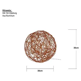 Best Season Led-3d-kugel 'galax Fun', Ockergelb, Alu, 30 cm
