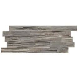 INDO Wandverblender »INDO TEAK«, grau, geölt, Holz, Stärke: 18 mm