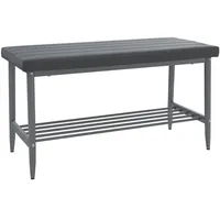 Vicco Sitzbank Grand, Grau, 85 x 35 cm