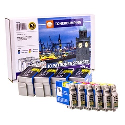 10 XL-Patronen ersetzen Epson 27XL (4x BK, 2xC, 2xM, 2xY)