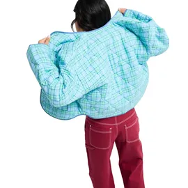 Roxy Outdoorjacke "Seaside Resort", Damen, Gr. L, airy blau as if plaid, Obermaterial: 100% Viskose., Jacken Outdoorjacke