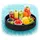 Relaxdays Schwimmendes Tablett Schwarz 20x60 cm