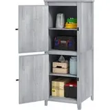Outsunny Gartenschrank - Hellgrau
