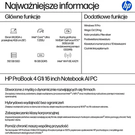 HP ProBook 4 G1i 16 Intel Core Ultra 7 255U 16 GB RAM 512 GB SSD C51MNET