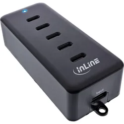 InLine 5-Port USB-C PowerHub - Ladegerät-Erweiterung - max. 100W