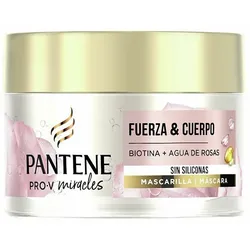 Repairing Haar-Reparatur-Maske Pantene Miracle Volumen Nutricion Rosenwasser Biotin 160 ml