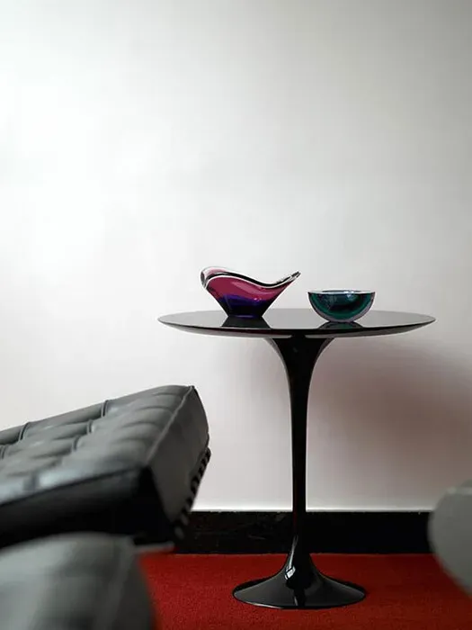 Beistelltisch Saarinen Tulip Knoll International schwarz, Designer Eero Saarinen, 52 cm