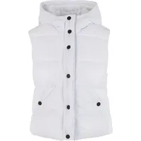 URBAN CLASSICS Recycled Shiny Puffer Weste White 5XL