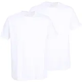 Tom Tailor T-Shirt, Vorteilspack - Lucky T, Halbarm, Rundhals, einfarbig Weiß M