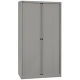 Bisley Rollladenschrank Rollladenschrank EuroTambour in Silber - Maße: H 198 x B 100 x T 43 cm grau|silberfarben