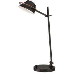Tischlampe Schreibtischleuchte Beistelllampe Bürolampe Bronze H 51 cm LED Lampe