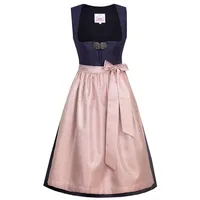 MarJo Trachtenkleid Midi Dirndl 2tlg. 65cm CODI nachtblau mauve blau 36