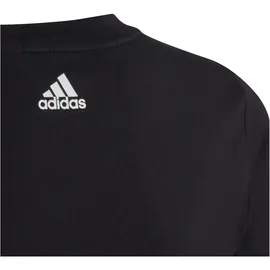 adidas Essentials Linear Logo Slim Fit T-Shirt, schwarz - 164