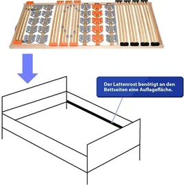 Coemo KombiFlex Tellerlattenrost Kopfteil verstellbar 80 x 200 cm