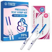 50 Ovulations Test Streifen und 20 Schwangerschaftstest Set,Fruchtbarkeitstest für Frauen,Schnelle und Leicht Abzulesen Ergebnisse,für Frauen Eisprung und Schwangerschafts Tests