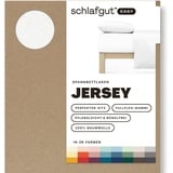 schlafgut Easy Jersey 120 x 200 - 130 x 200 cm full white