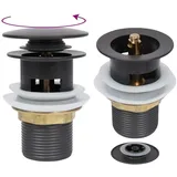 vidaXL Ablaufgarnitur Mit Überlauf Grau 6,4x6,4x9,1 Cm Vidaxl