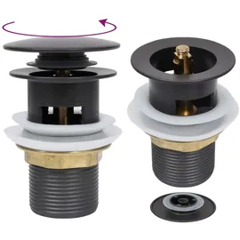 vidaXL Ablaufgarnitur Mit Überlauf Grau 6,4x6,4x9,1 Cm Vidaxl