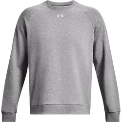 UNDER ARMOUR UA RIVAL FLEECE CREW CASTLEROCK LIGHT HEATHER