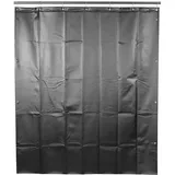 Schweißvorhang dunkelgrün R9 1400 x 0,4 mm oben gesäumt mit verstärken Ösen