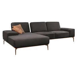 W.Schillig Eckcouch Leder 3-Sitzer Braun