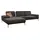 W.Schillig Eckcouch Leder 3-Sitzer Braun
